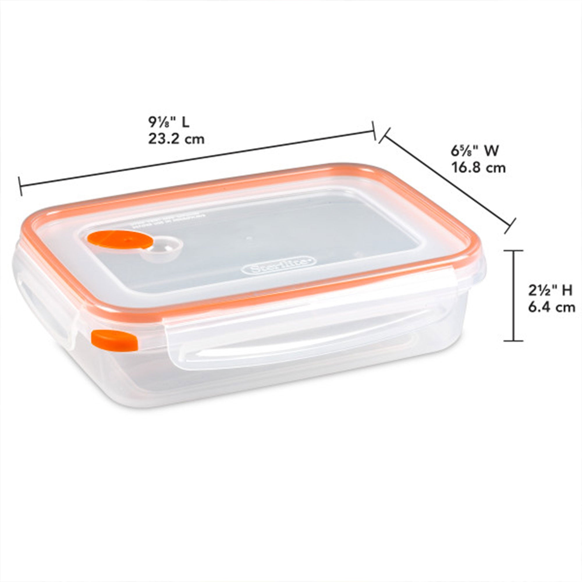 Sterilite 03211106 Ultra-Seal 5.8 Cup Food Storage Container w/ Clear Lid (6 PK) - VMInnovations