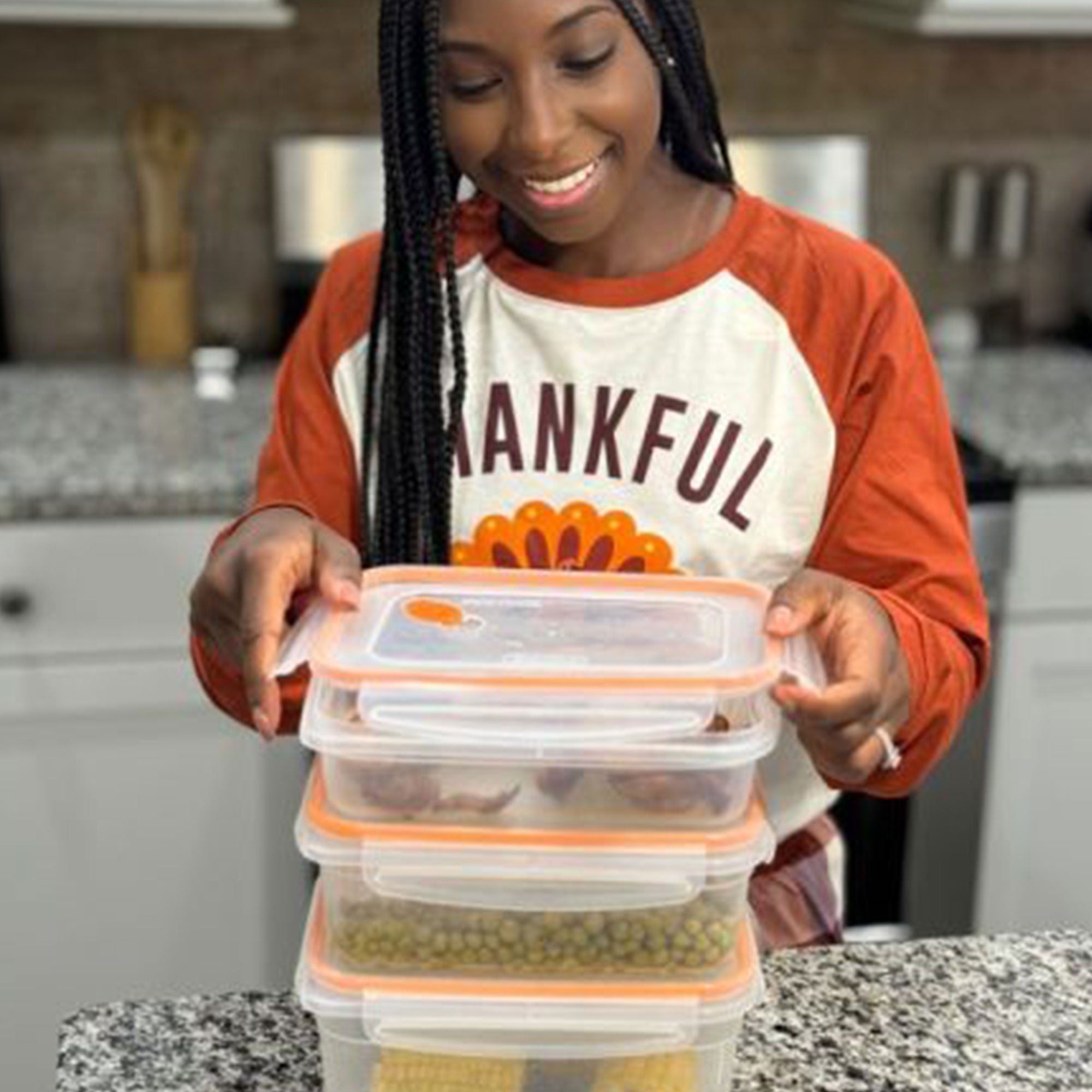 Sterilite 03211106 Ultra-Seal 5.8 Cup Food Storage Container w/ Clear Lid (6 PK) - VMInnovations