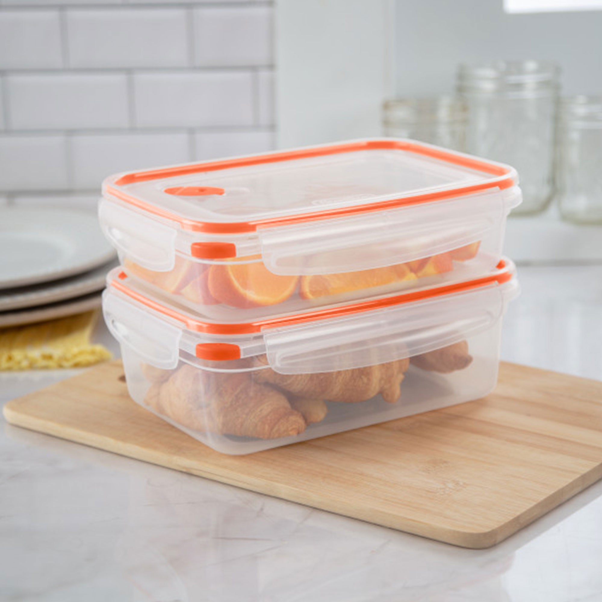 Sterilite 03211106 Ultra-Seal 5.8 Cup Food Storage Container w/ Clear Lid (6 PK) - VMInnovations