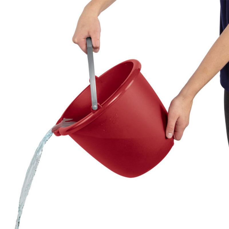 Sterilite Large 10-Qt Easy Pour Spout Pail w/ Comfy Grip Handle, Red (12 Pack)