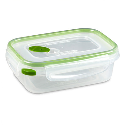 Sterilite 3.1 Cup Rectangular UltraSeal Food Storage Container, Green (12 Pack) - VMInnovations