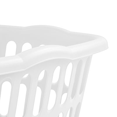 Sterilite Plastic Laundry Basket, 1.5 Bushel Clothes Hamper, White (24 Pack)