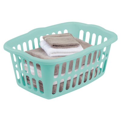 Sterilite 1.5 Bushel Plastic Clothes Laundry Basket Bin, Assorted (24 Pack)
