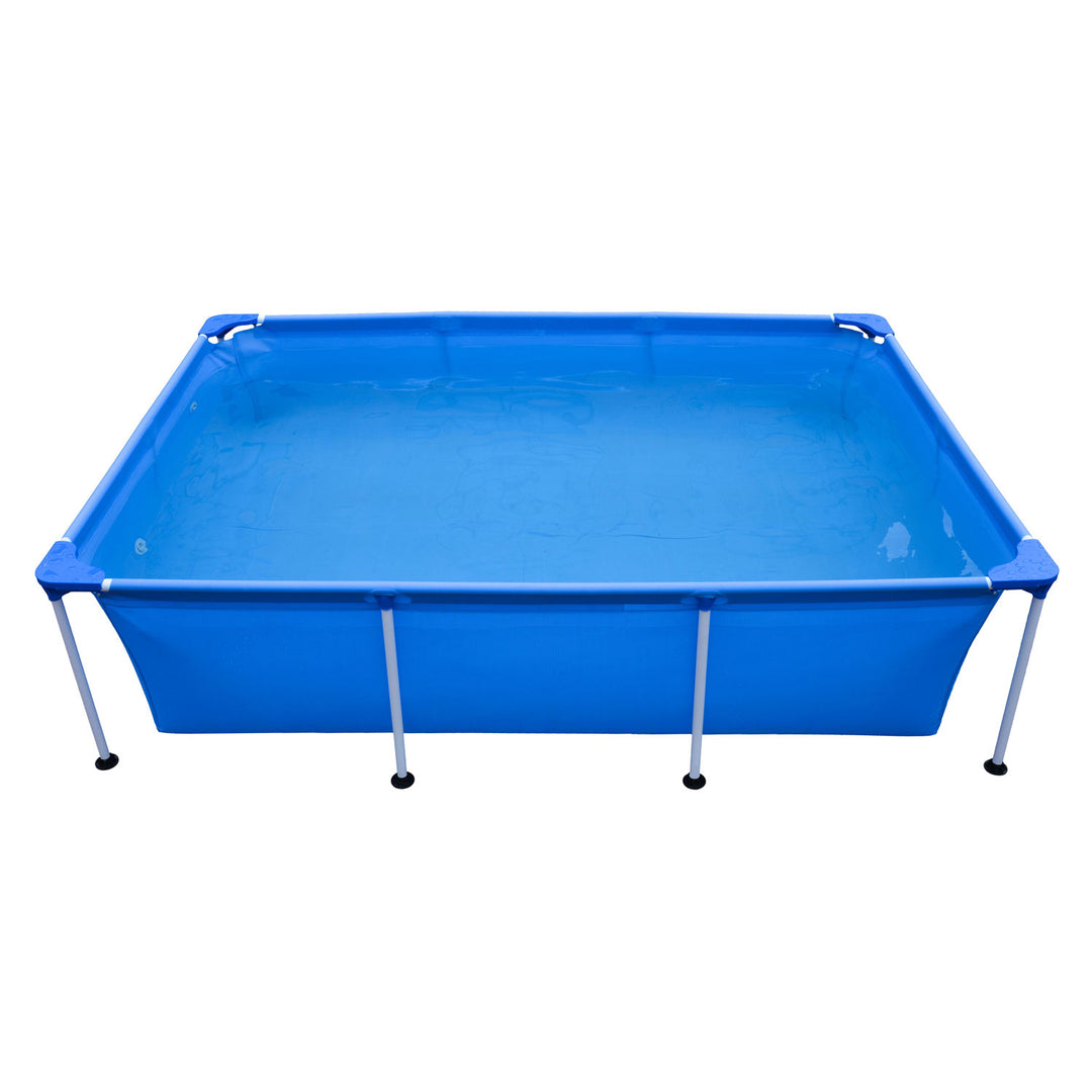 JLeisure 17818 Above Ground Rectangular Steel Frame Pool, 8.5 x 6 Ft (Open Box)