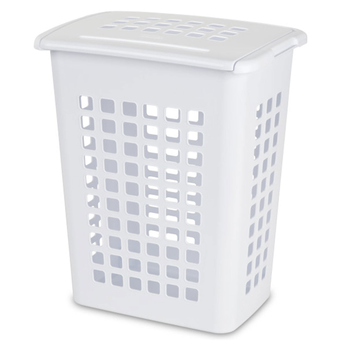 Sterilite Rectangular LiftTop Plastic Laundry Hamper Basket Bin w/ Lid (16 Pack) - VMInnovations
