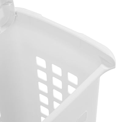 Sterilite Rectangular LiftTop Plastic Laundry Hamper Basket Bin w/ Lid (8 Pack)