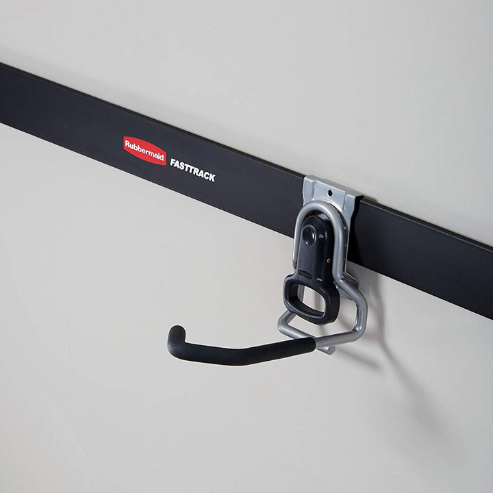 Rubbermaid FastTrack Garage Storage Vertical Hanger Wall Hook Bike Rack (4 Pack)