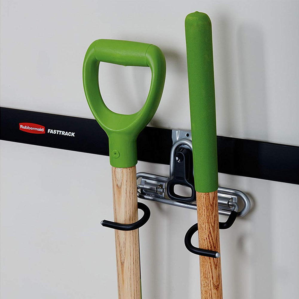 Rubbermaid FastTrack Wall S Hook 2 Handle Organizer Rack for Hand Tools (Used) - VMInnovations