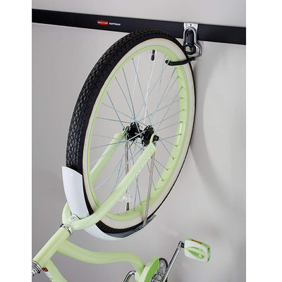 Rubbermaid Vertical FastTrack Hanging Wall Mount Hook Garage Organizer  (2 Pack) - VMInnovations