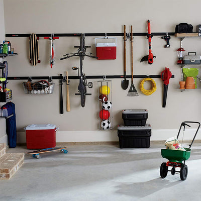 Rubbermaid FastTrack Wall S Hook 2 Handle Organizer Rack for Hand Tools (Used) - VMInnovations