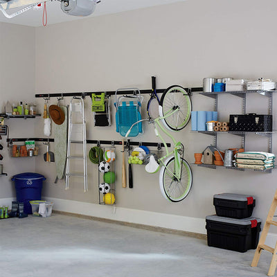 Rubbermaid FastTrack Wall S Hook 2 Handle Organizer Rack for Hand Tools (Used) - VMInnovations