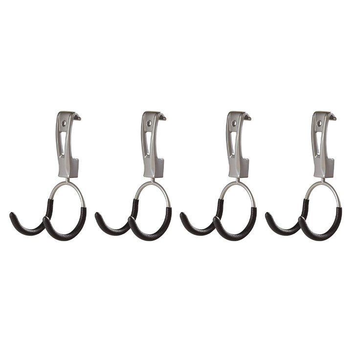 Rubbermaid Universal Metallic FastTrack Hanging Garage Hook Organizers  (4 Pack)