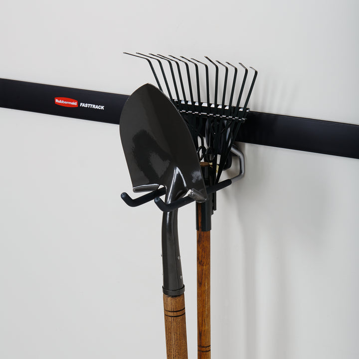 Rubbermaid FastTrack Wall Mounted Garage Storage Utility Multi Hook (4 Pack)