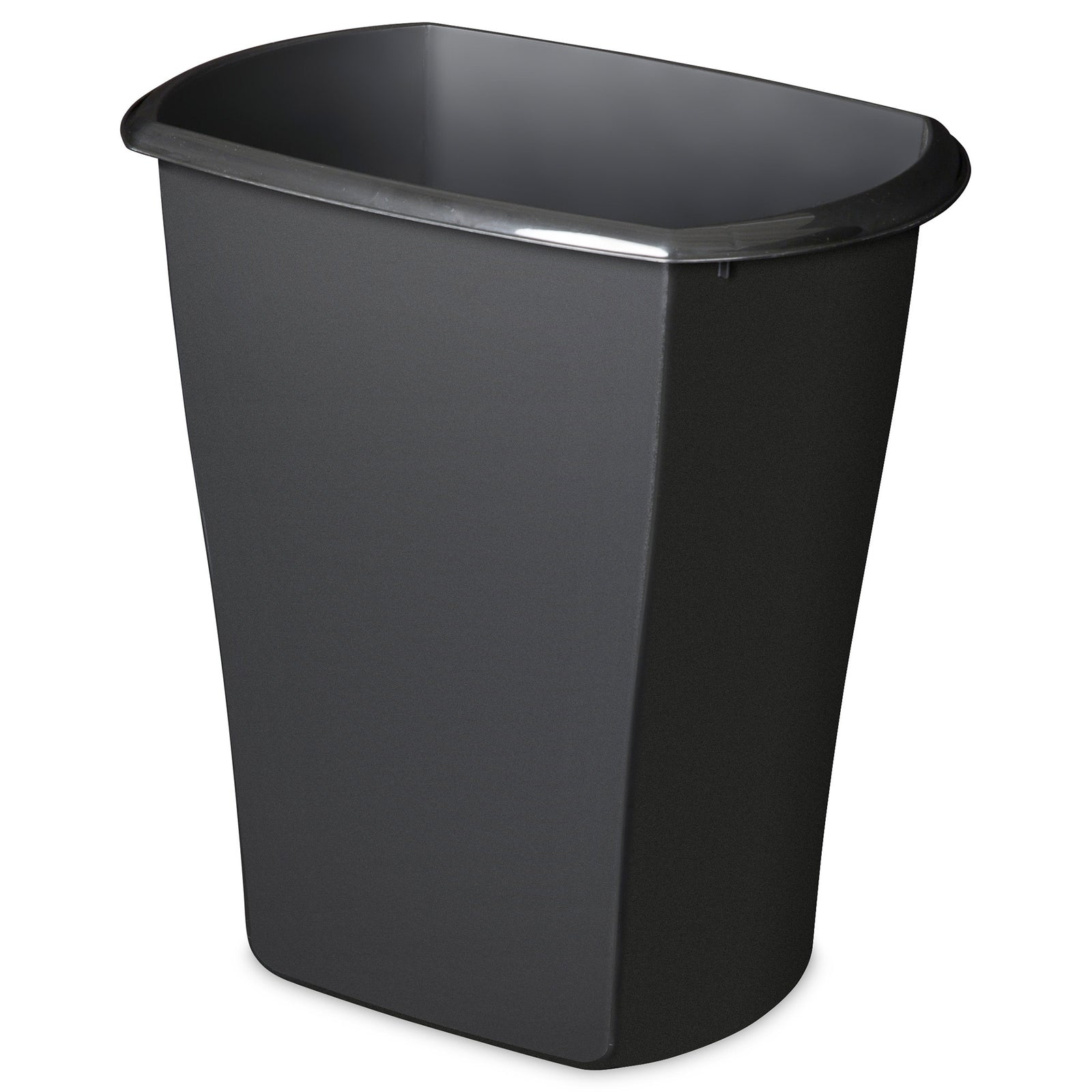 Sterilite 10519006 3 Gallon Ultra Plastic Wastebasket Trash Can, Black (6 Pack) - VMInnovations