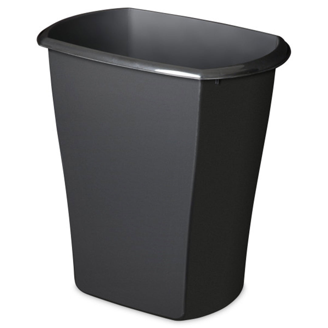 Sterilite 10519006 3 Gallon Ultra Plastic Wastebasket Trash Can, Black (6 Pack)