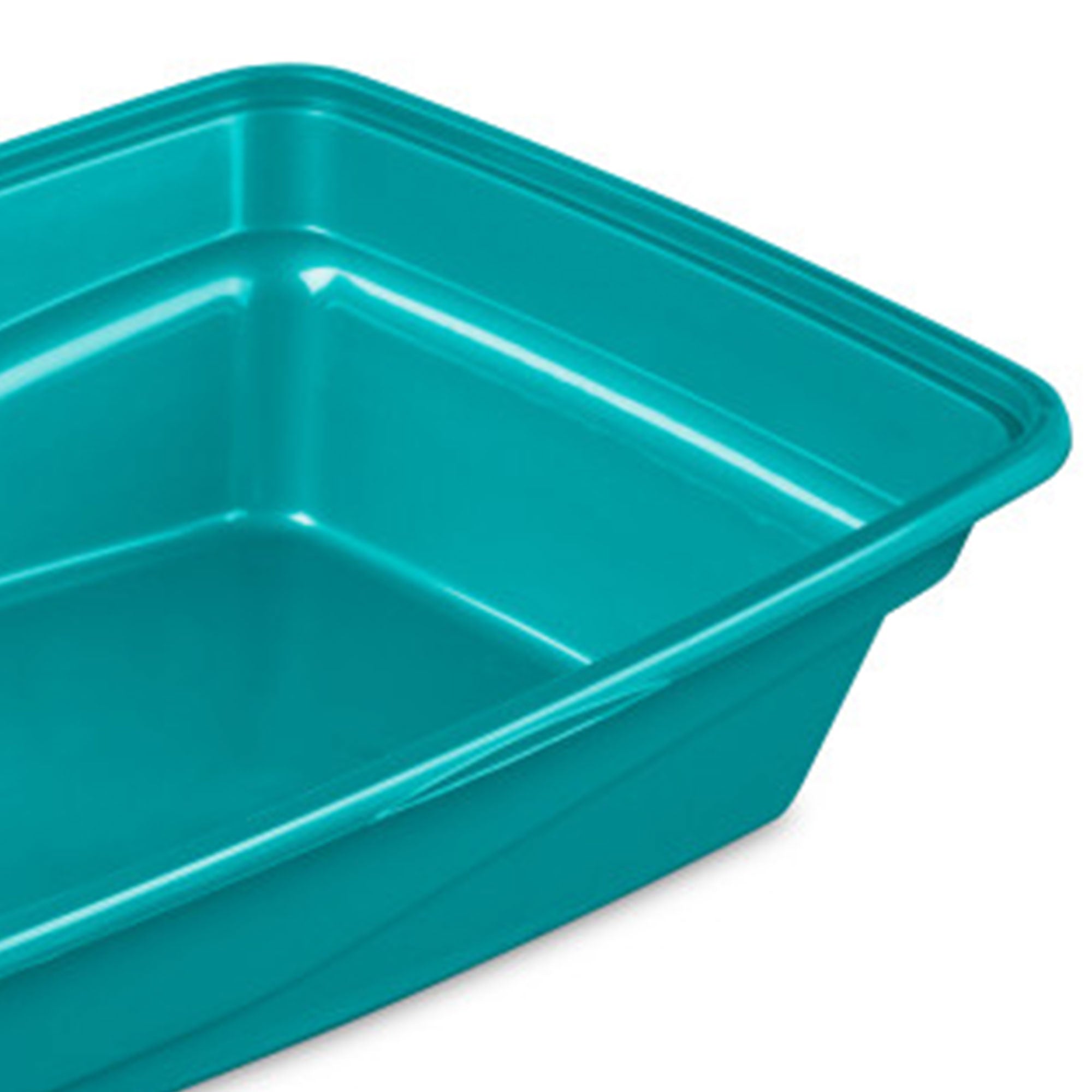 Sterilite 13033W06 Large Frame Cat Litter Pan with Low Entrance, Sea Going - VMInnovations