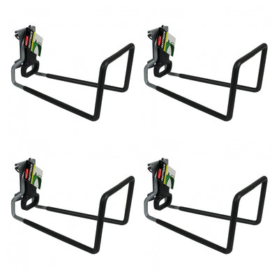 Rubbermaid FastTrack Rail Garage Storage System Water Hose Hook, Black (4 Pack) - VMInnovations