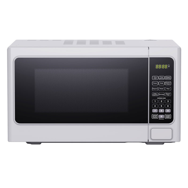 Black+Decker 1000 Watt 1.1 Cubic Feet Countertop Table Microwave Oven, White