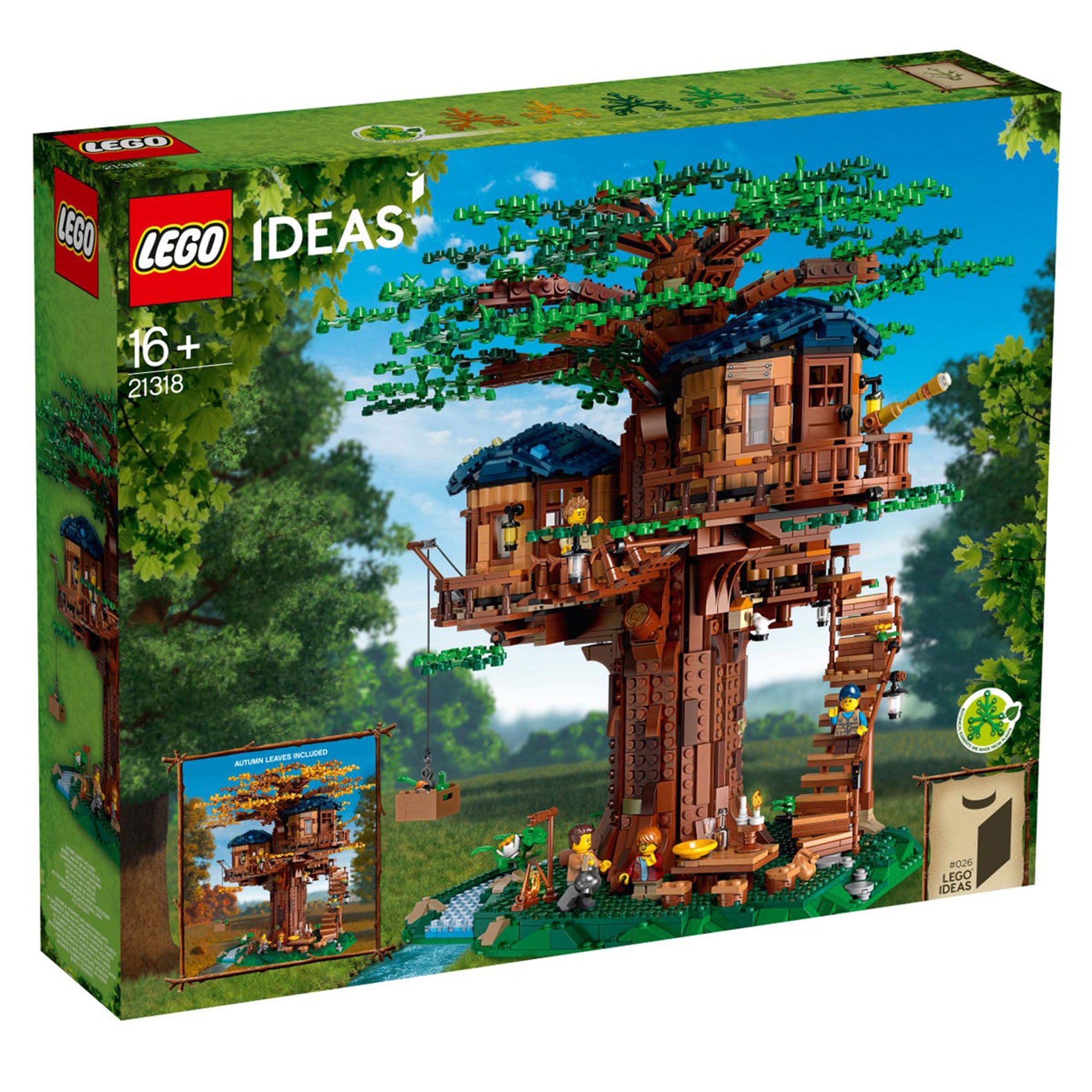 LEGO Ideas 21318 Tree House 3036 Piece Block Building Set with 4 Minifigures