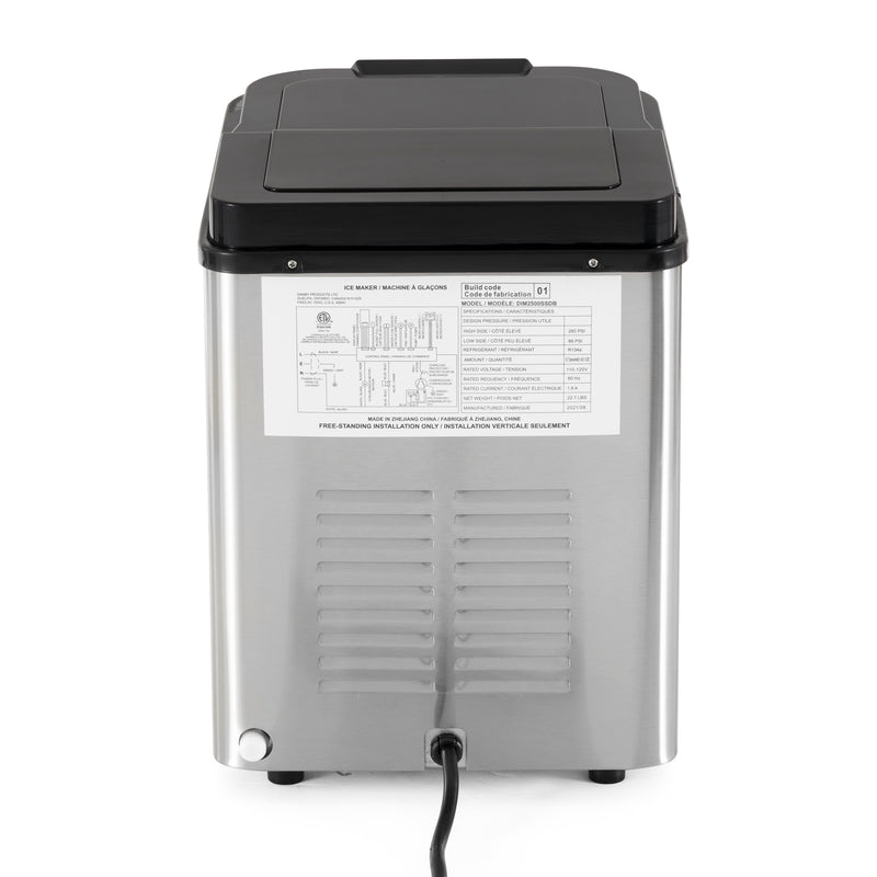 Danby 2 LB Capacity Electric Self-Cleaning Spotless Steel Ice Maker (Open Box)