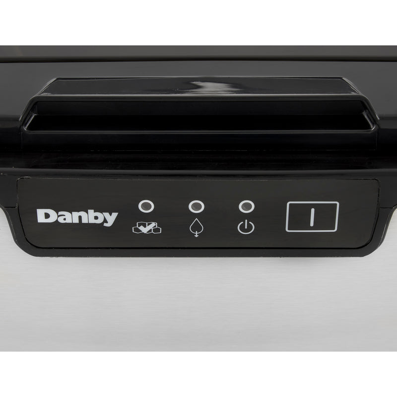 Danby 2 LB Capacity Electric Self-Cleaning Spotless Steel Ice Maker (Open Box)