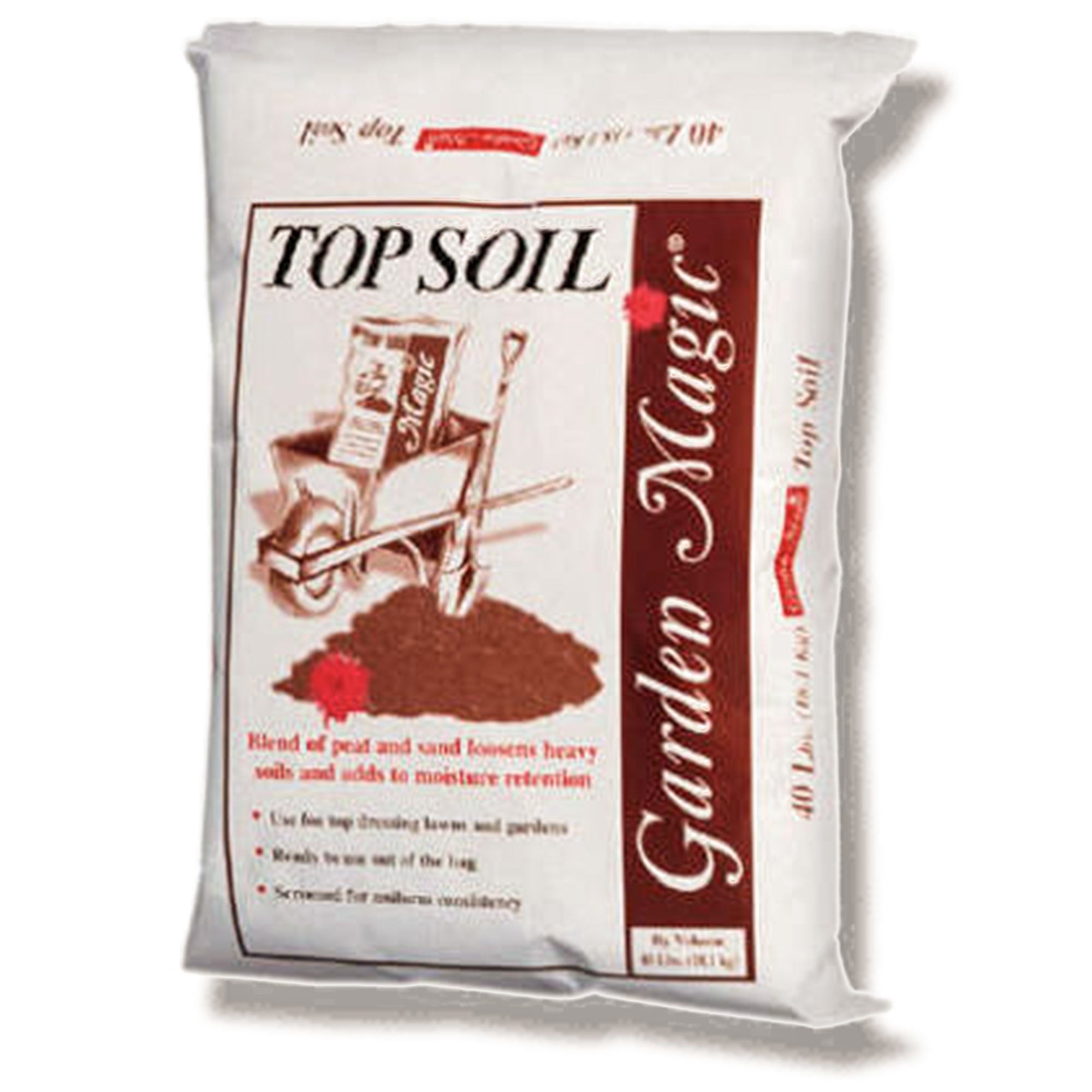 Michigan Peat Garden Magic Organic Potting Top Soil Blend, 40 lb Bag, 60 Pack