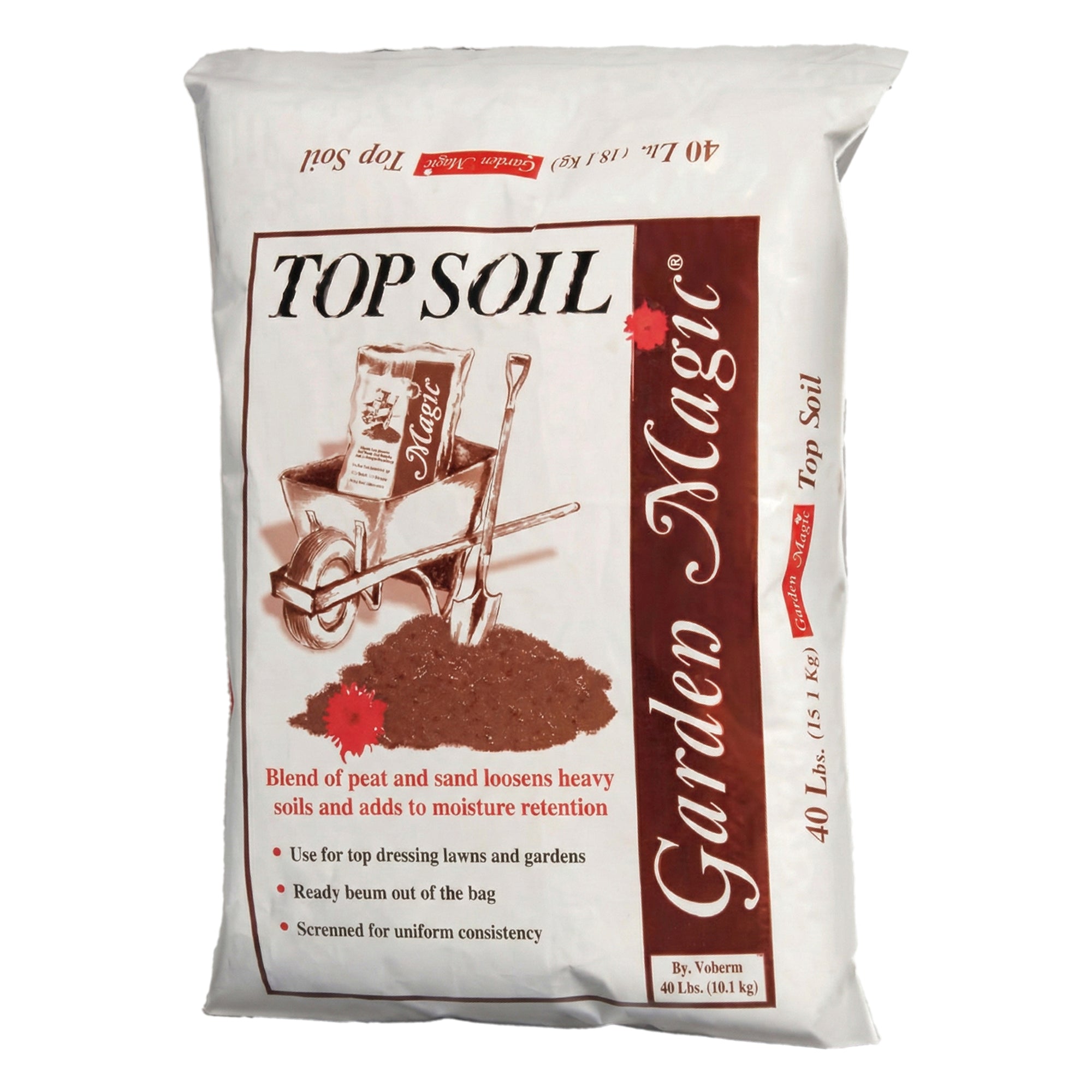 Garden Magic Organic Planting Potting Top Soil Blend, 40 Pound Bag (Used)