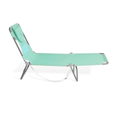 Ostrich Ladies Comfort Lounger, Beach Camping Pool Tanning Chair, Teal (Used) - VMInnovations