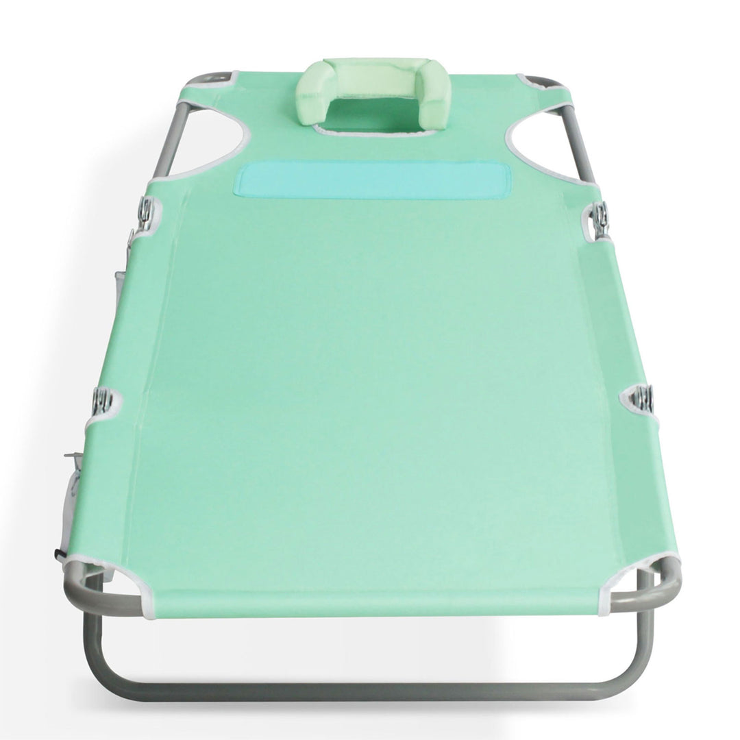 Ostrich Ladies Comfort Lounger, Beach Camping Pool Tanning Chair, Teal (Used) - VMInnovations