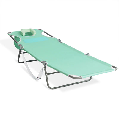 Ostrich Ladies Comfort Lounger, Portable Beach Camping Pool Tanning Chair, Teal