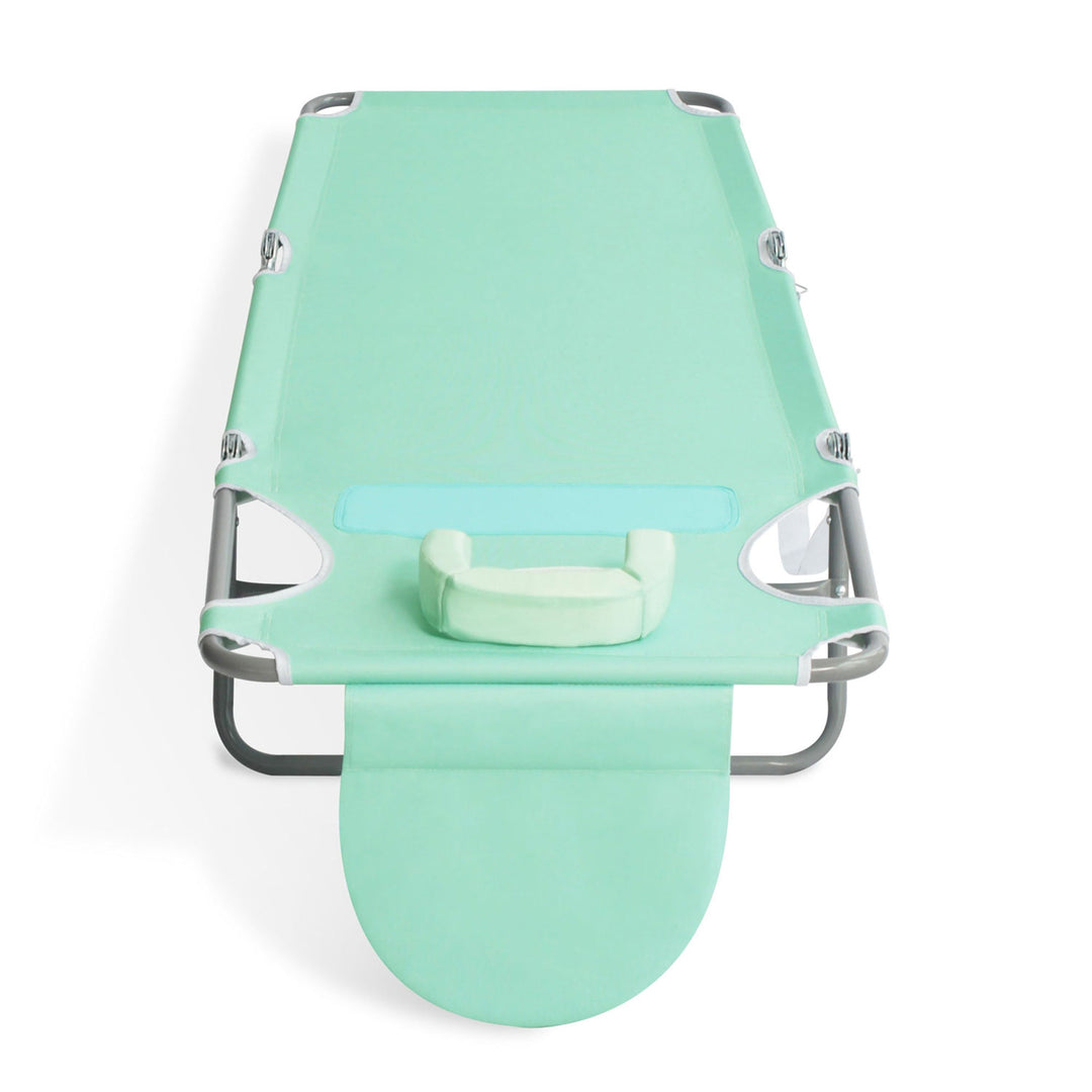 Ostrich Ladies Comfort Lounger, Beach Camping Pool Tanning Chair, Teal (Used) - VMInnovations