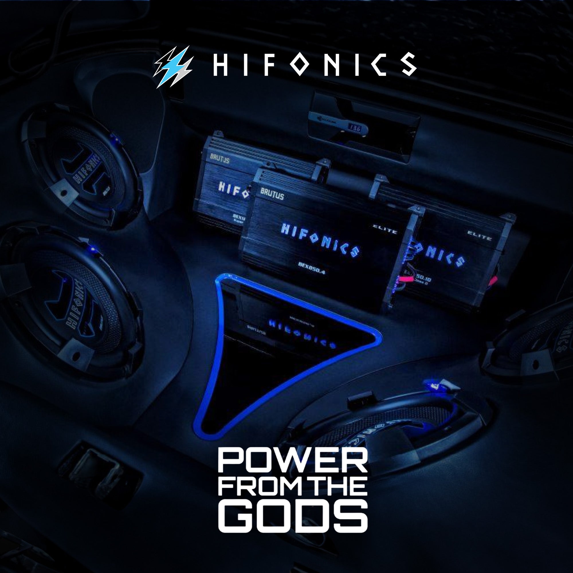 Hifonics 1000 Watt 4 Channel Class A/B Bridgeable Car Amp Amplifier (2 Pack)