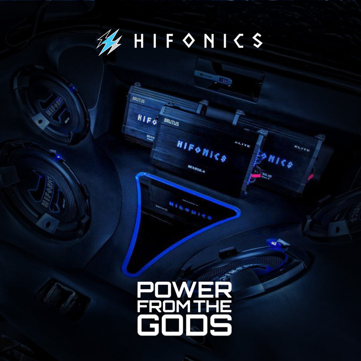 Hifonics Zeus 2400W Max Class D Monoblock Car Audio Amp & Bass Knob, ZXX-2400.1D