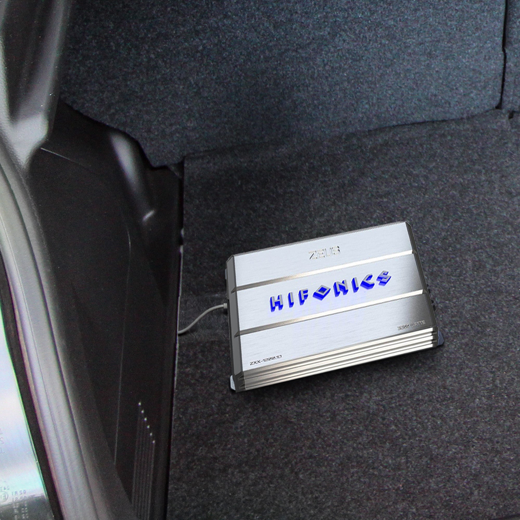 Hifonics Zeus 1200W Max Class D Monoblock Car Audio Amp & Bass Knob, ZXX-1200.1D