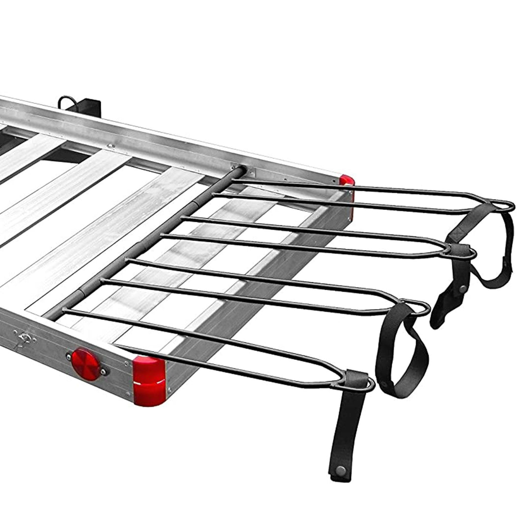 Tow Tuff TTF-2762ACBR Heavy Duty 2-in-1 Aluminum Cargo Carrier with Bike Rack