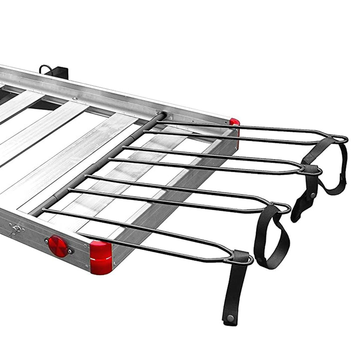 Tow Tuff Heavy Duty 2-in-1 Aluminum Cargo Carrier with Bike Rack (Open Box) - VMInnovations