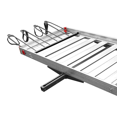 Tow Tuff TTF-2762ACBR Heavy Duty 2-in-1 Aluminum Cargo Carrier with Bike Rack (Refurbished)