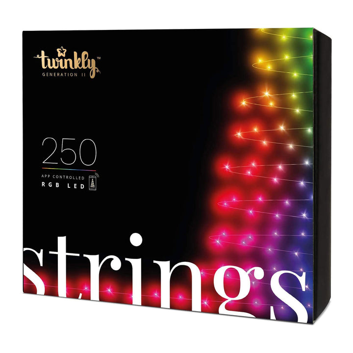 Twinkly Strings App-Controlled Smart LED Christmas Lights 250 RGB (Open Box)