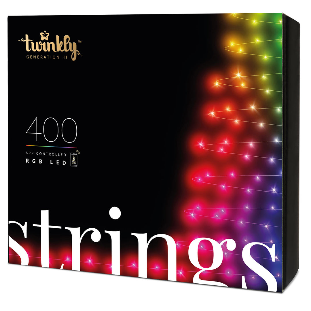 Twinkly Strings App-Controlled Smart LED Christmas Lights 400 Multicolor (Used) - VMInnovations
