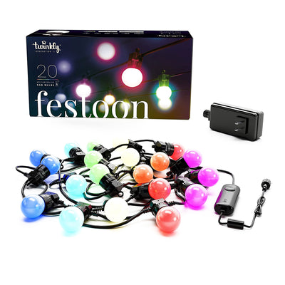 Twinkly Festoon App-Controlled Smart LED Bulb Light String 20 Multicolor (Used) - VMInnovations