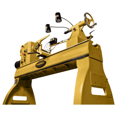 Powermatic 1794224B Variable Speed Bench Top Woodworking Lathe with Lamp Kit