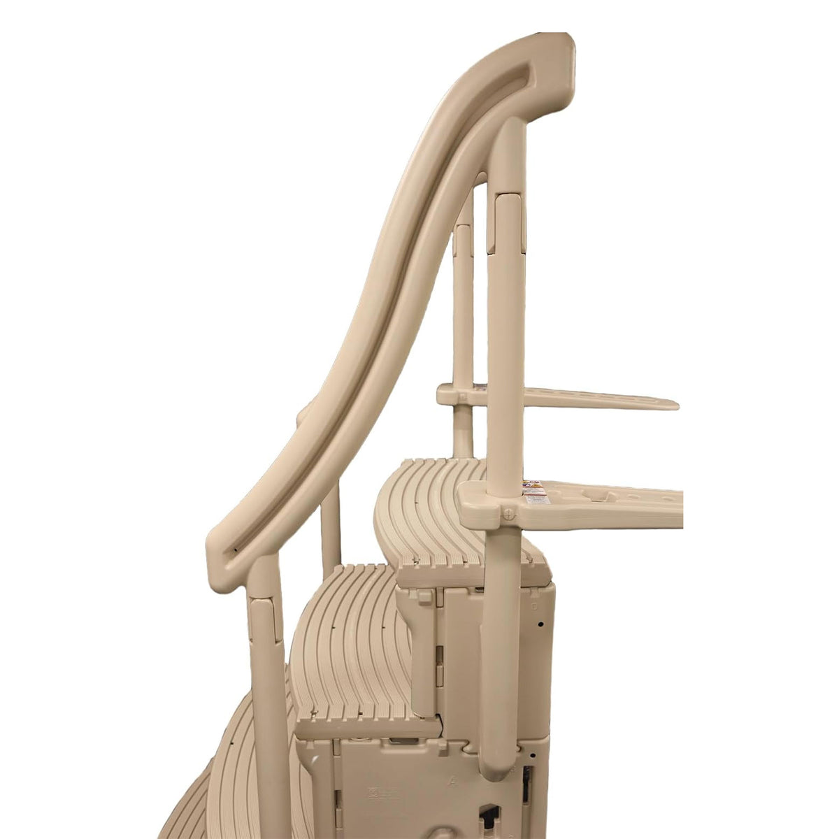 Confer CCX-AG 4 Step Above Ground Swimming Pool Ladder Stair Entry System, Beige (Refurbished)
