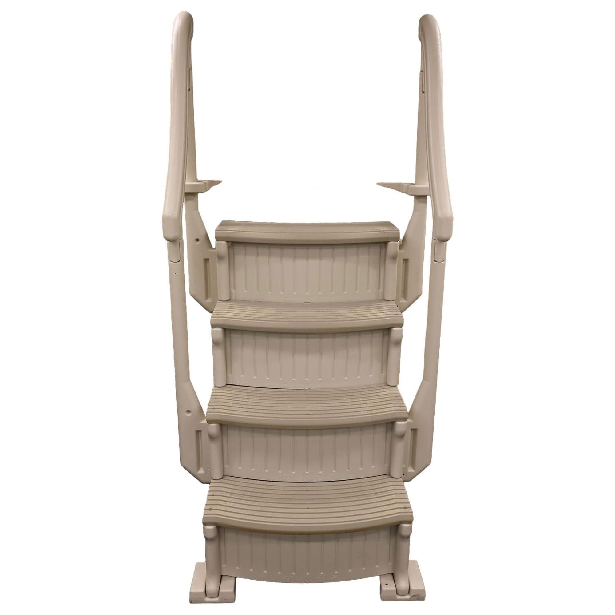 Confer Plastics Above Ground Pool Ladder Stair Step System, Warm Grey (Used) - VMInnovations