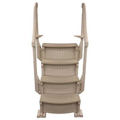 Confer Plastics Above Ground Pool Ladder Stair Step System, Warm Grey (Used) - VMInnovations