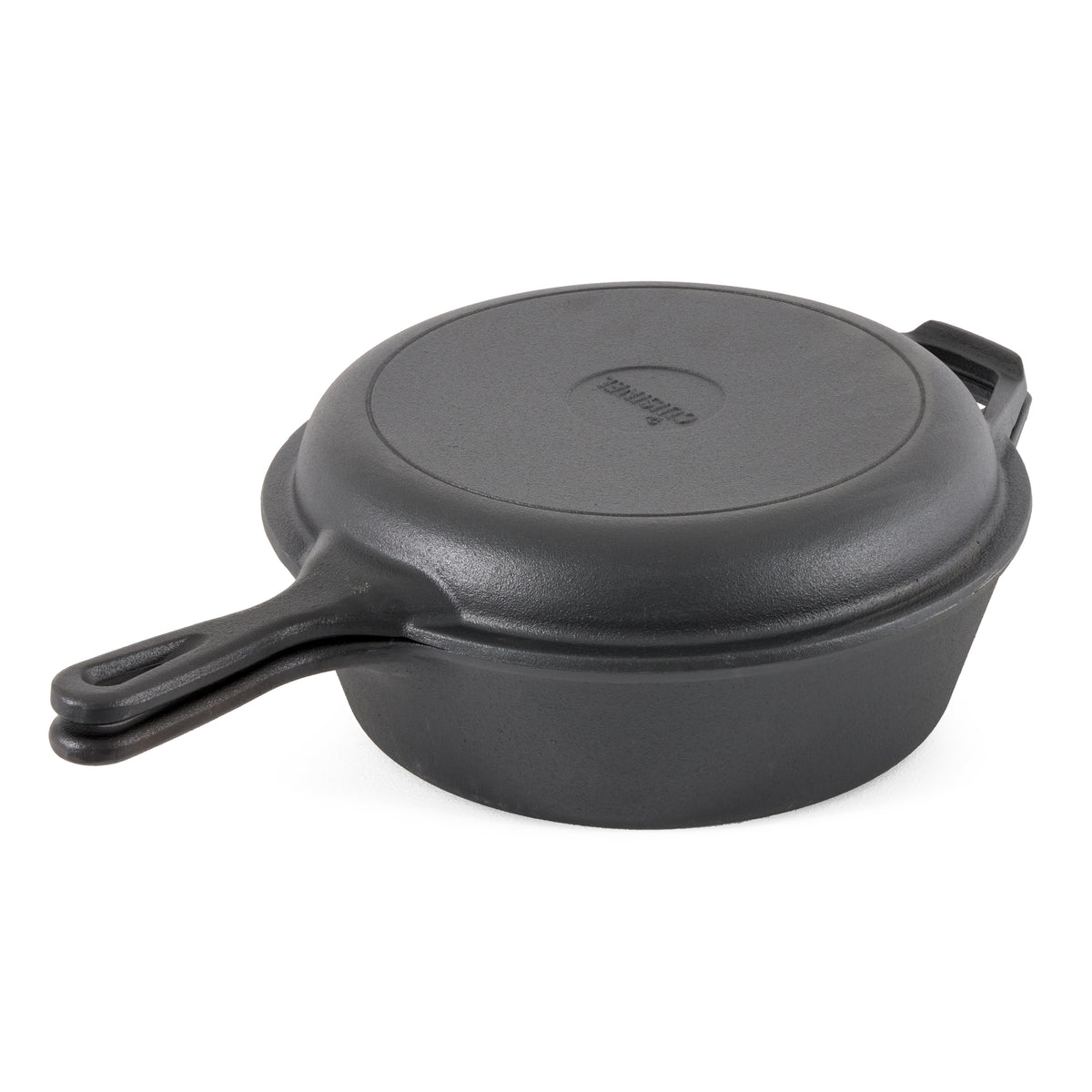 Cuisinel Pre-Seasoned Cast Iron Multi Cooker Dutch Oven & Skillet (Open Box)