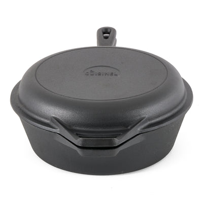 Cuisinel Pre-Seasoned Cast Iron Multi Cooker Dutch Oven & Skillet (Open Box)