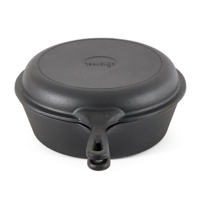 Cuisinel Pre-Seasoned Cast Iron Multi Cooker Dutch Oven & Skillet (Open Box)