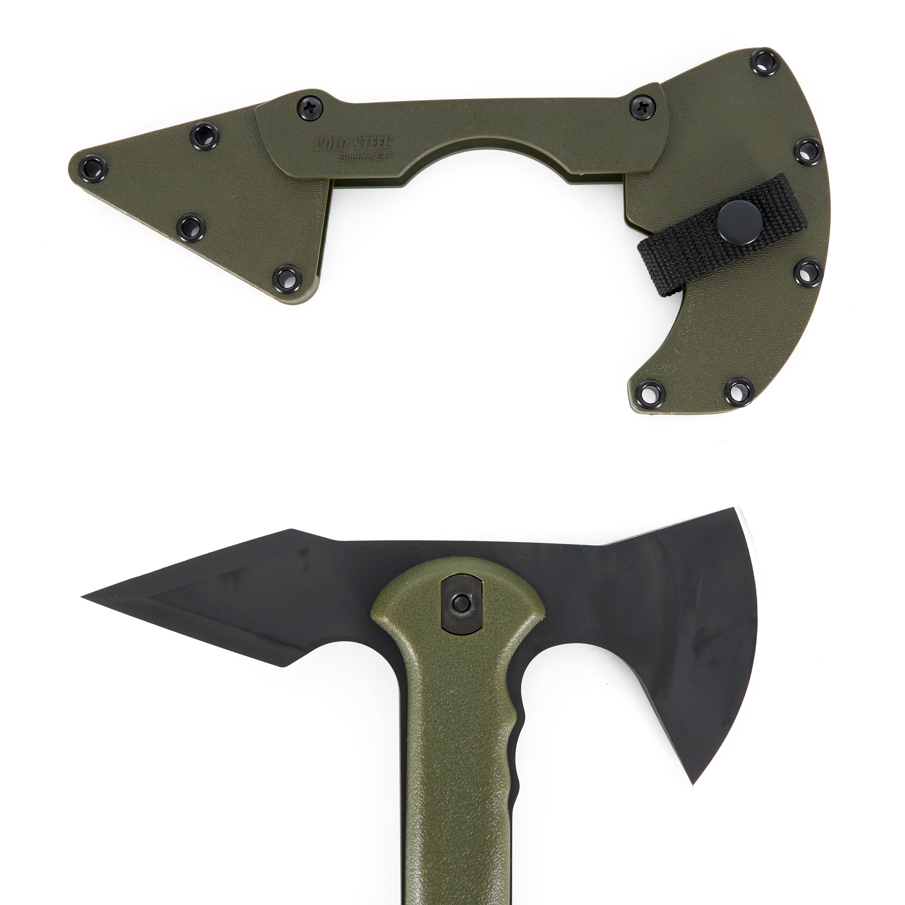 Cold Steel Carbon Steel Trench Hawk Tomahawk Throwing Axe and Sheath (Open Box) - VMInnovations