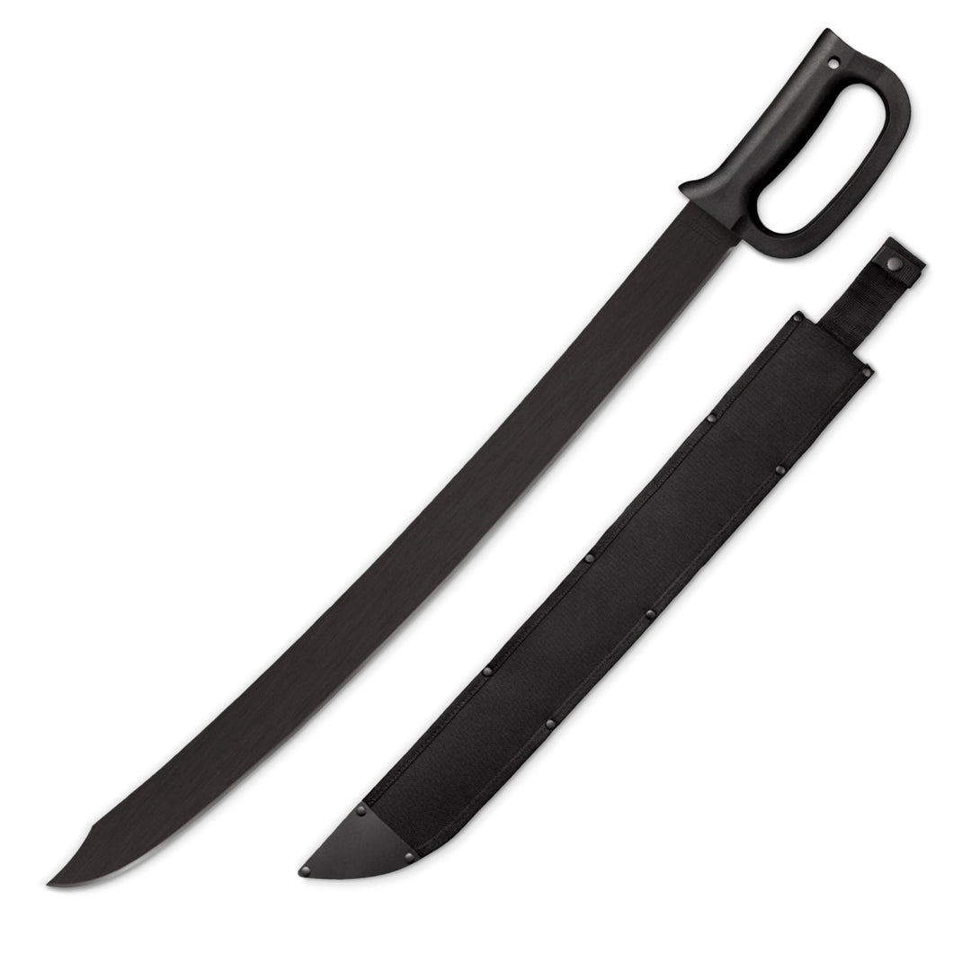 Cold Steel 24 Inch Carbon Steel Cutlass Machete with Sheath Cover Accessory - VMInnovations