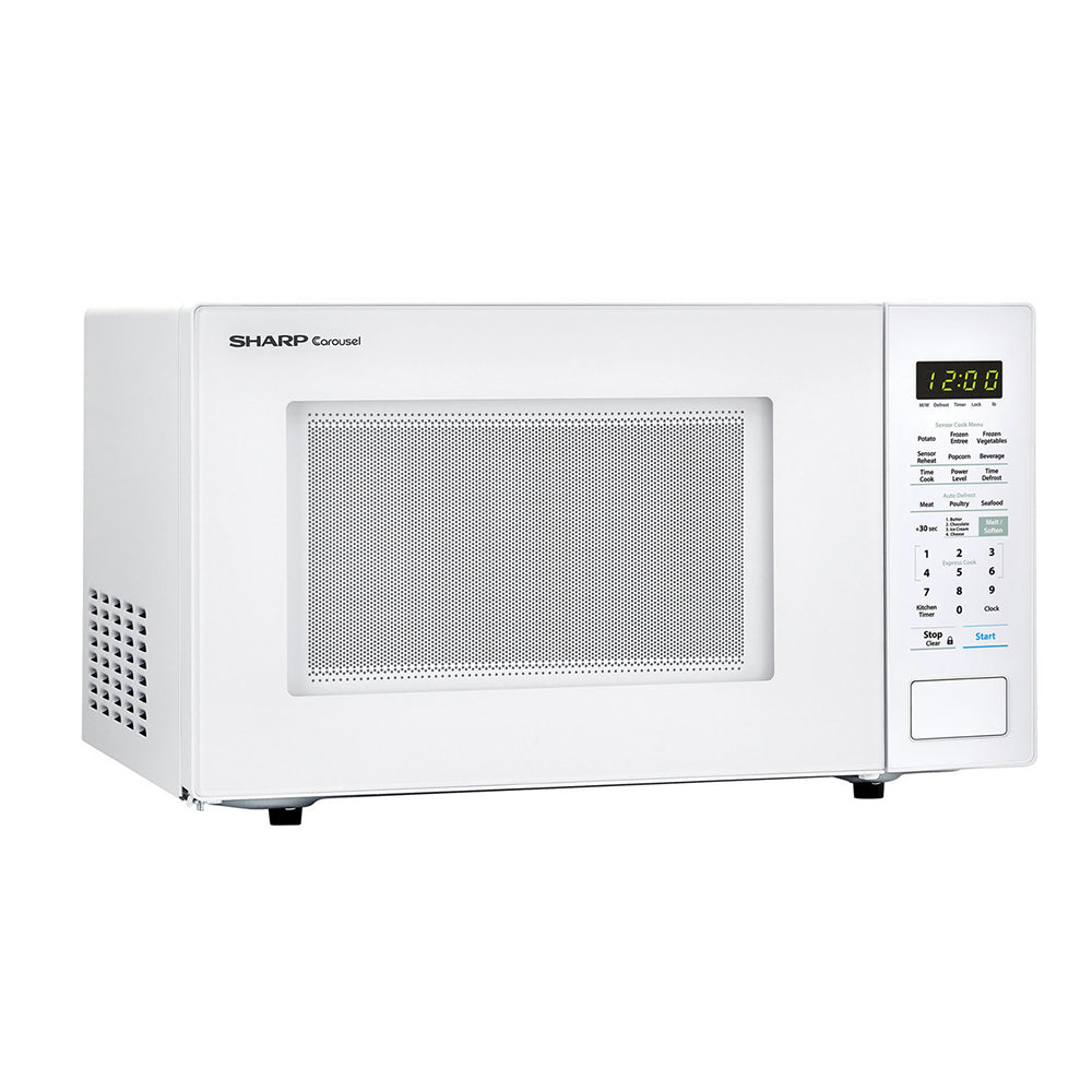 Sharp Countertop Microwave Oven 1000W, White (Certified Refurbished) (For Parts)